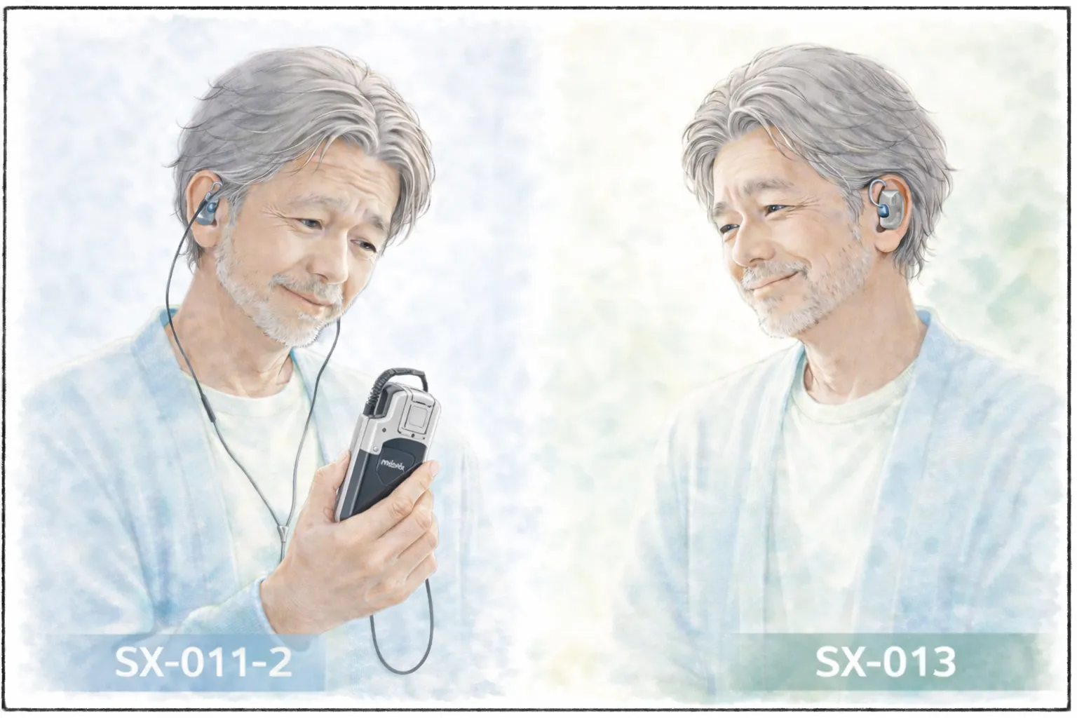 みみ太郎SX-013とSX-011-2の違いを比較したイメージ図