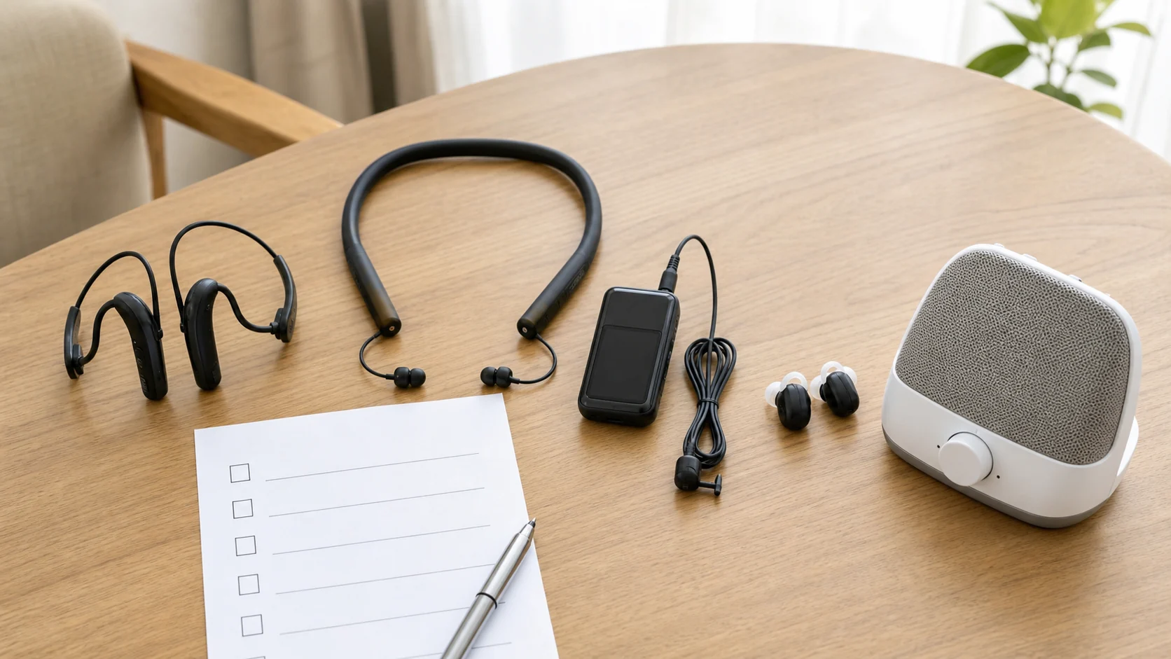 集音器の種類を比較するイメージ