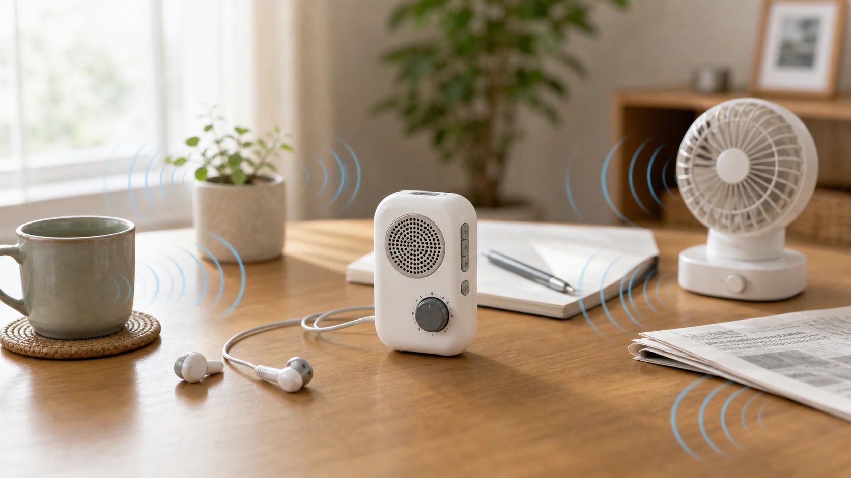 集音器で雑音が気になりやすい理由を示すイメージ