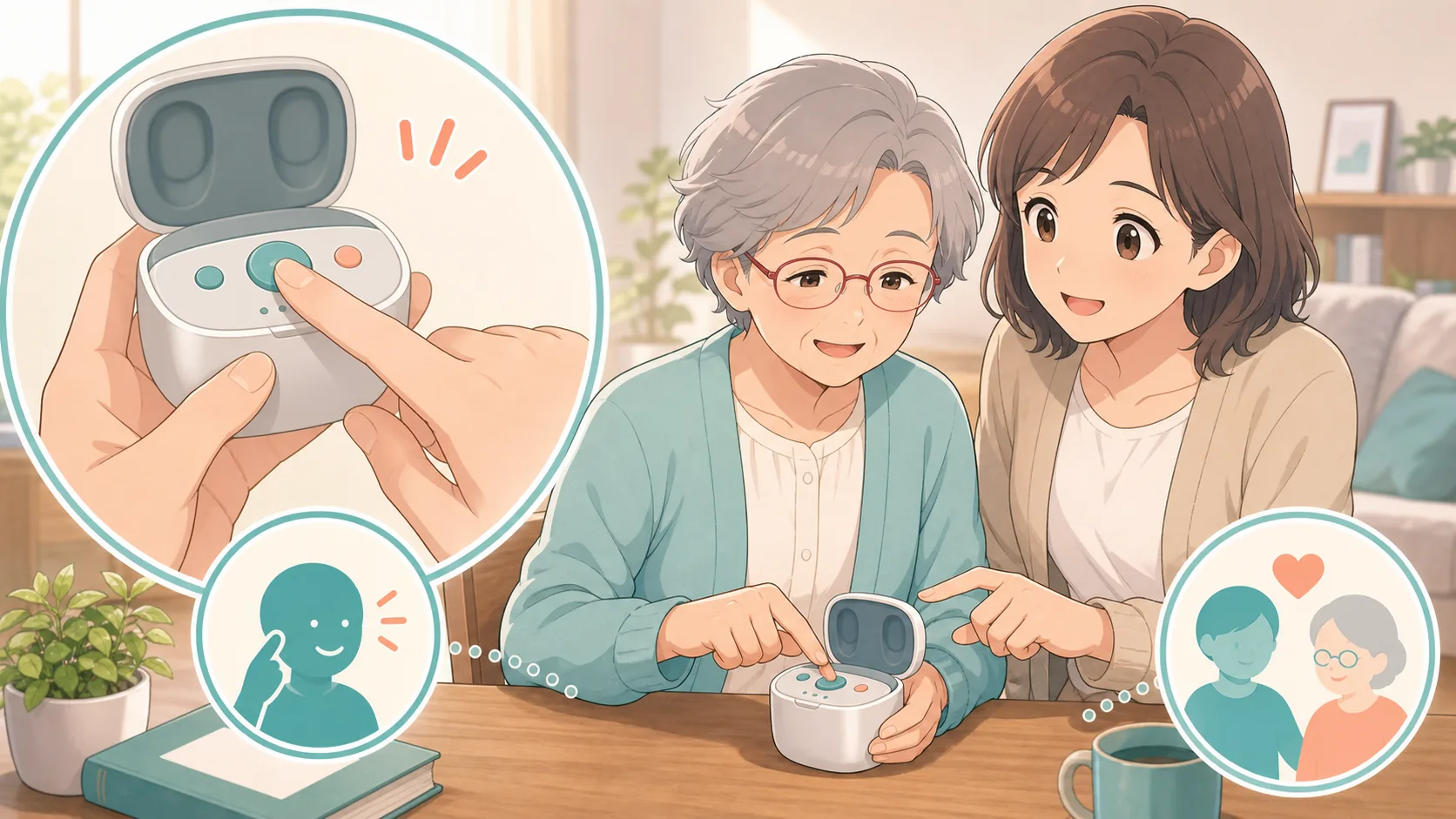 Cearvol Nanoのケース操作のイメージ