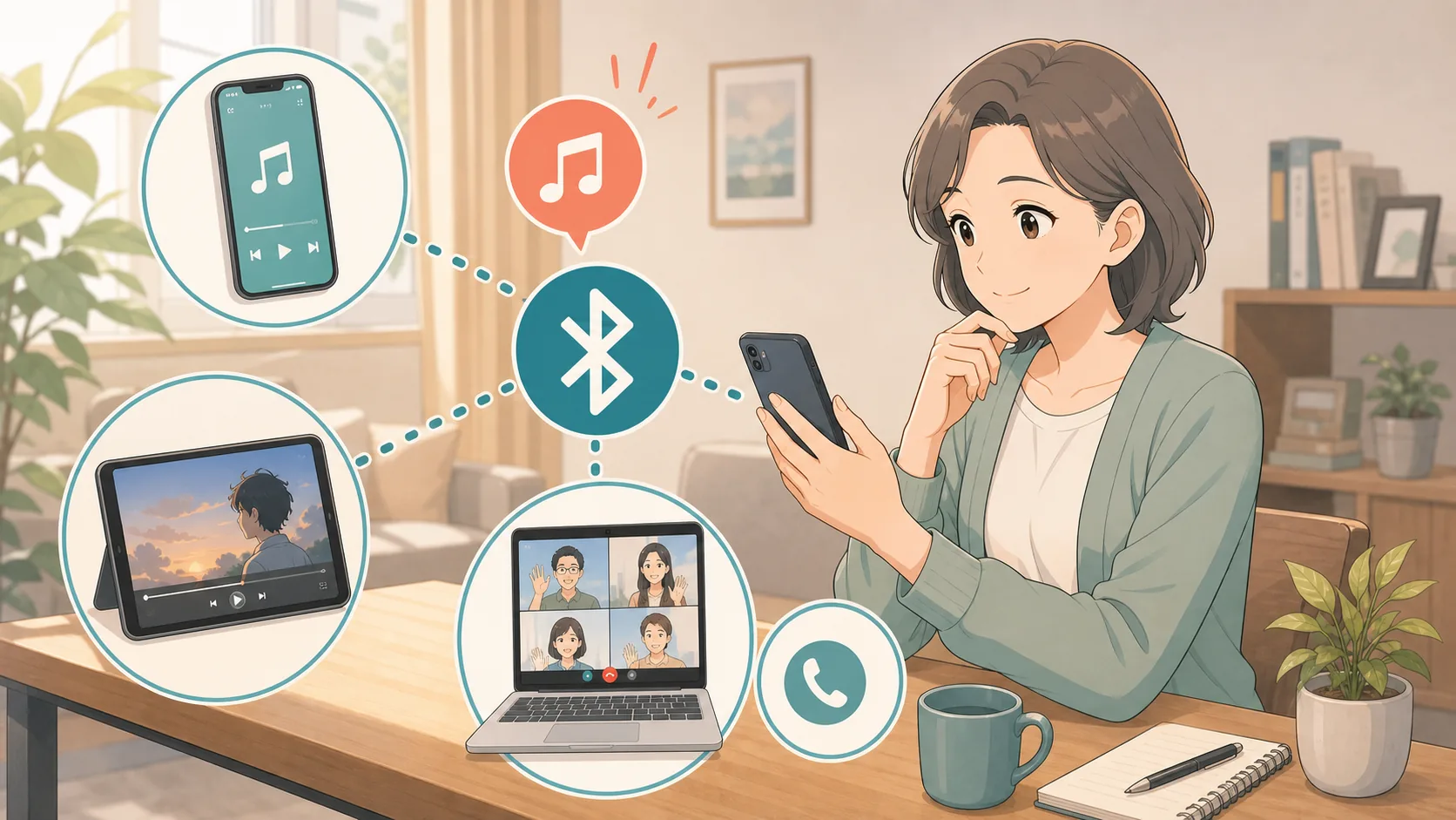 Cearvol Diamond X1のBluetooth接続のイメージ