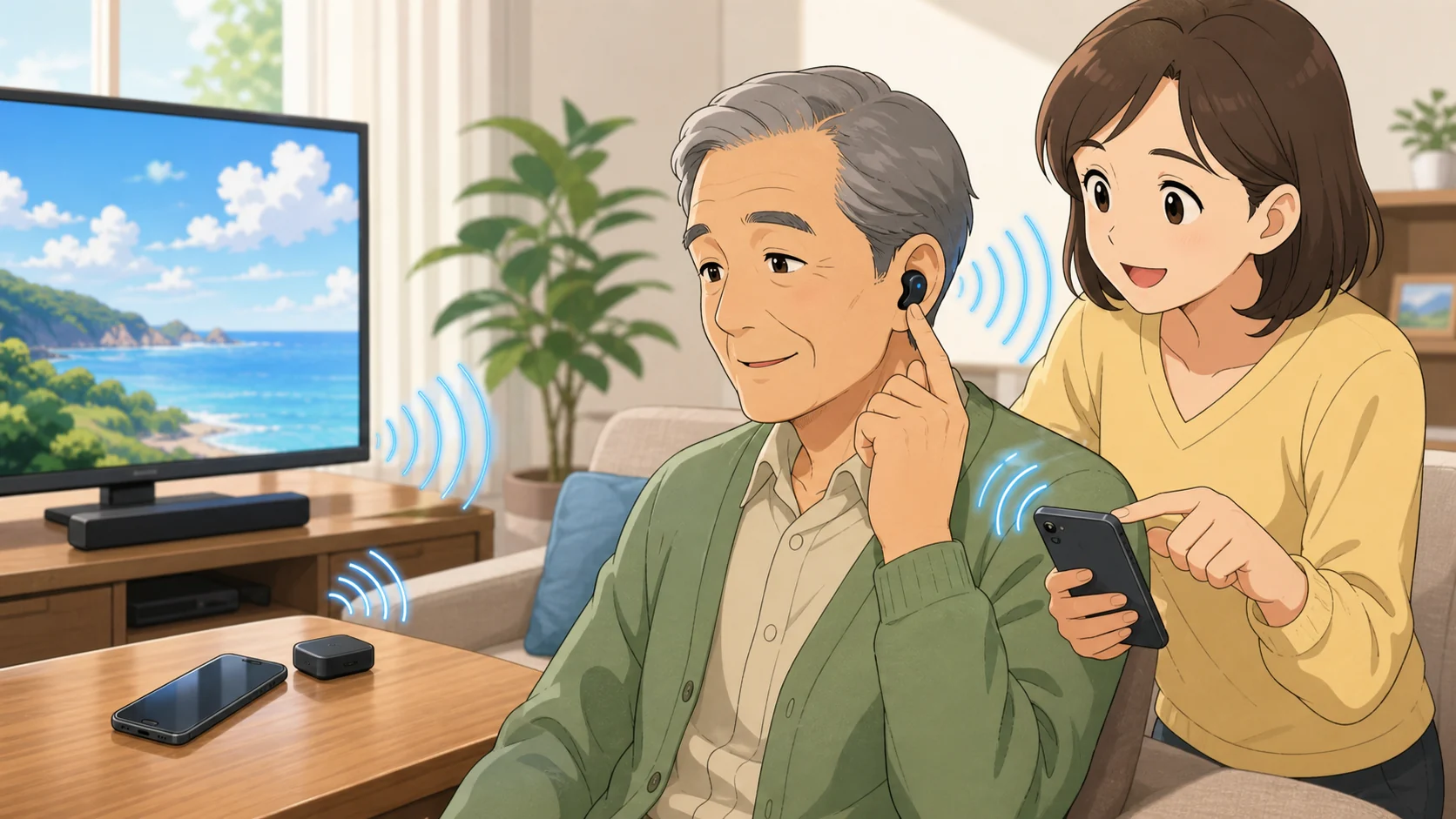 Wave LiteのアプリとBluetooth機能のイメージ