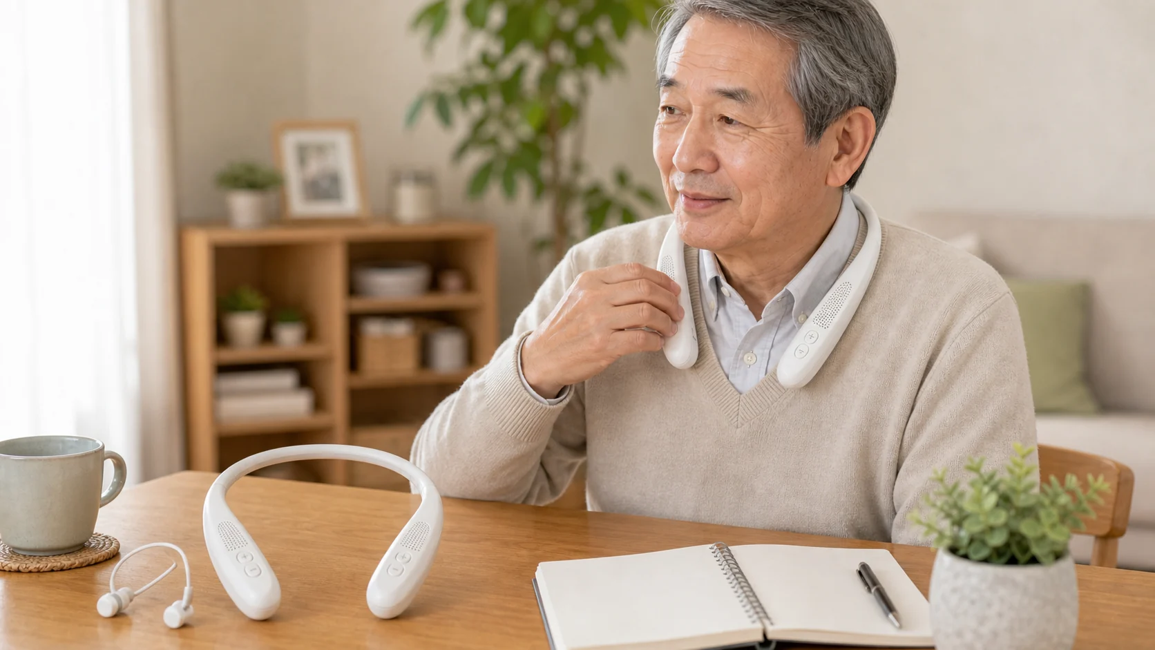 首かけ型集音器のイメージ