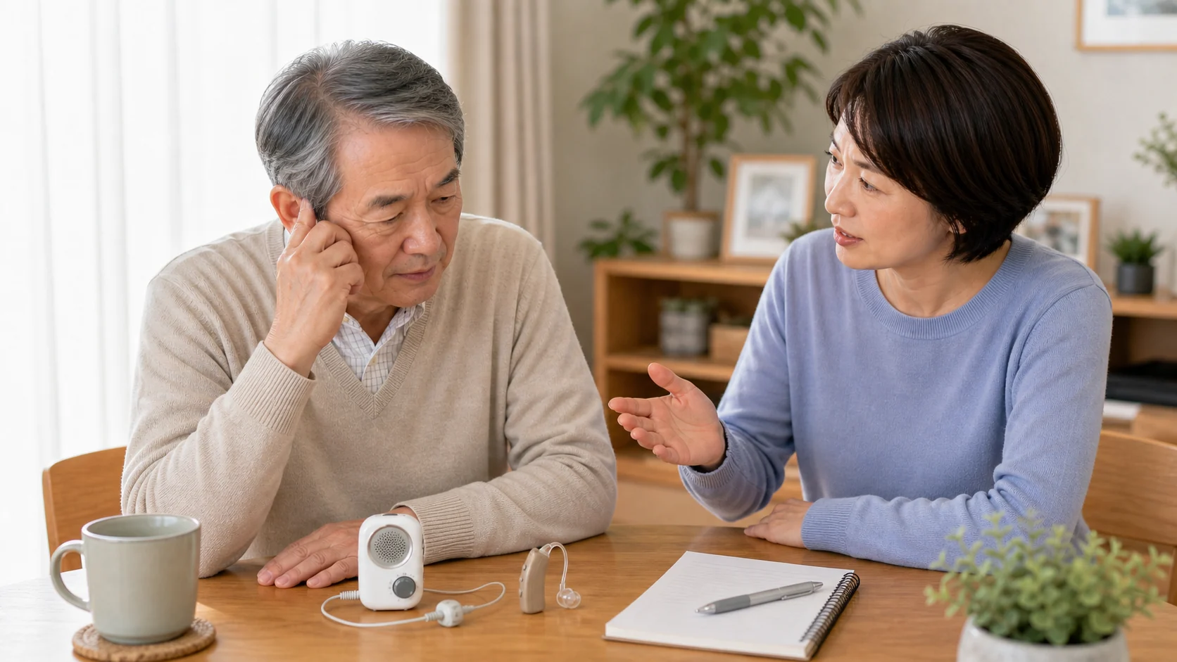 集音器だけで判断せず相談したほうがよいケースのイメージ