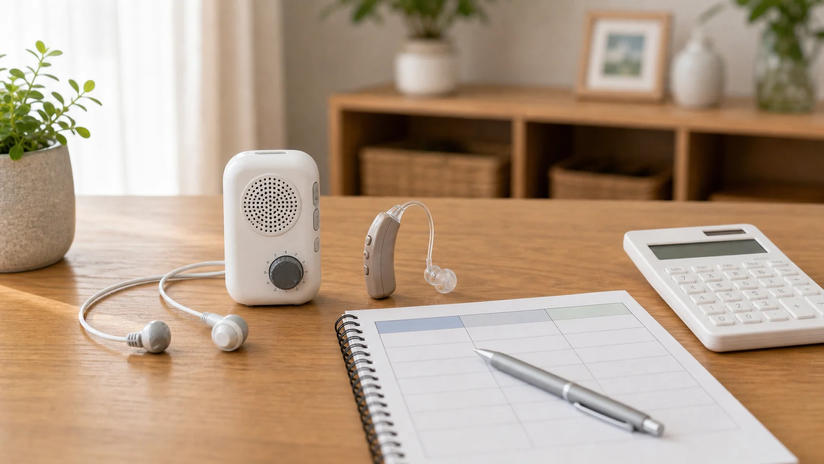 集音器と補聴器の価格を比較するイメージ