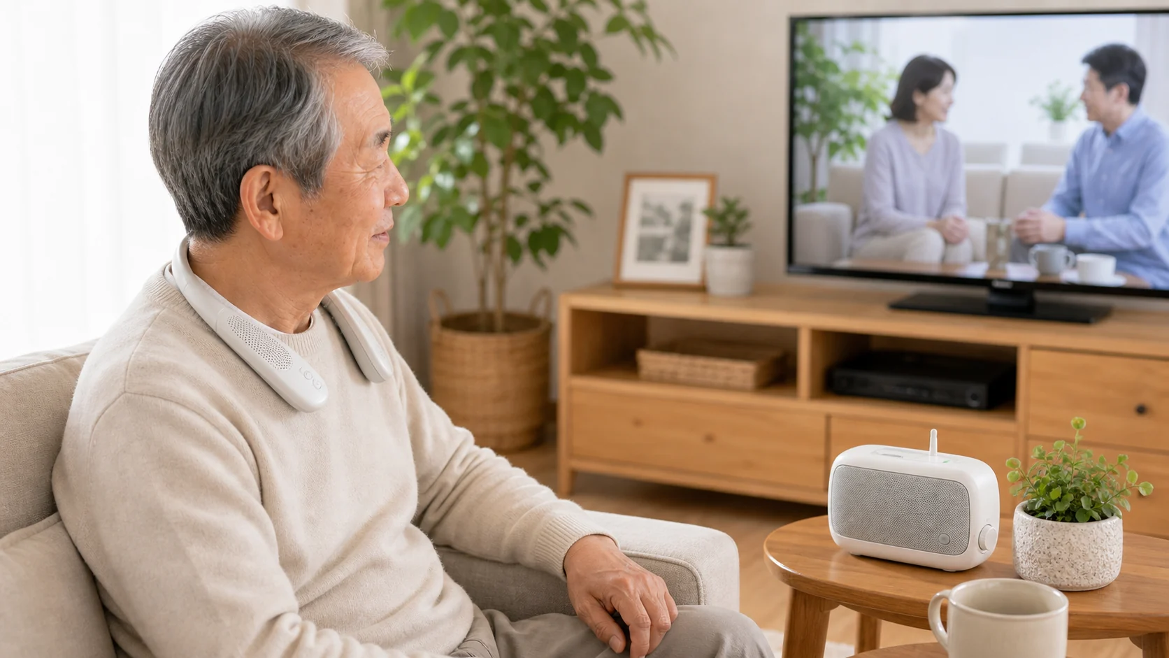 テレビ用集音器のイメージ