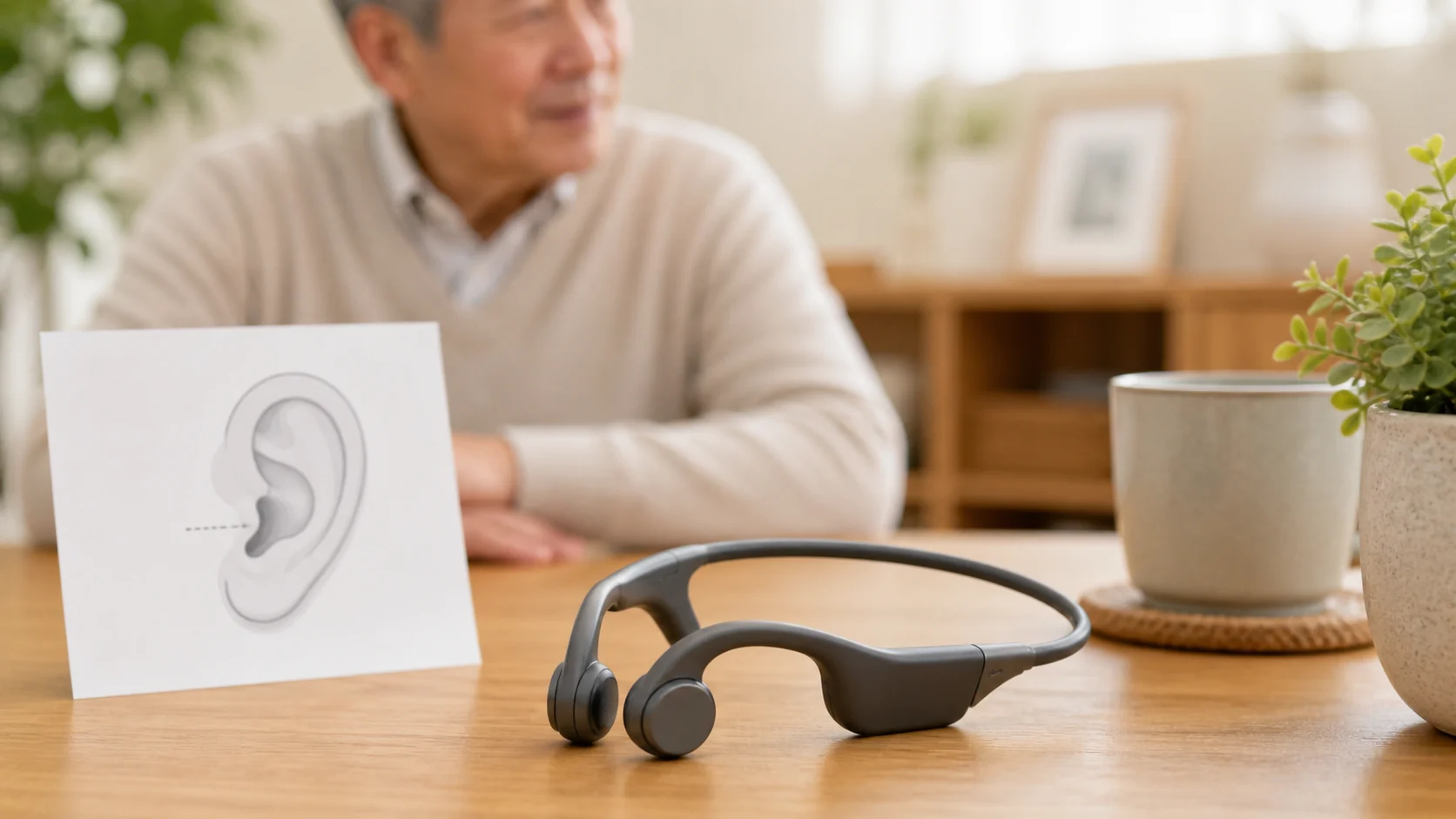 骨伝導集音器のイメージ
