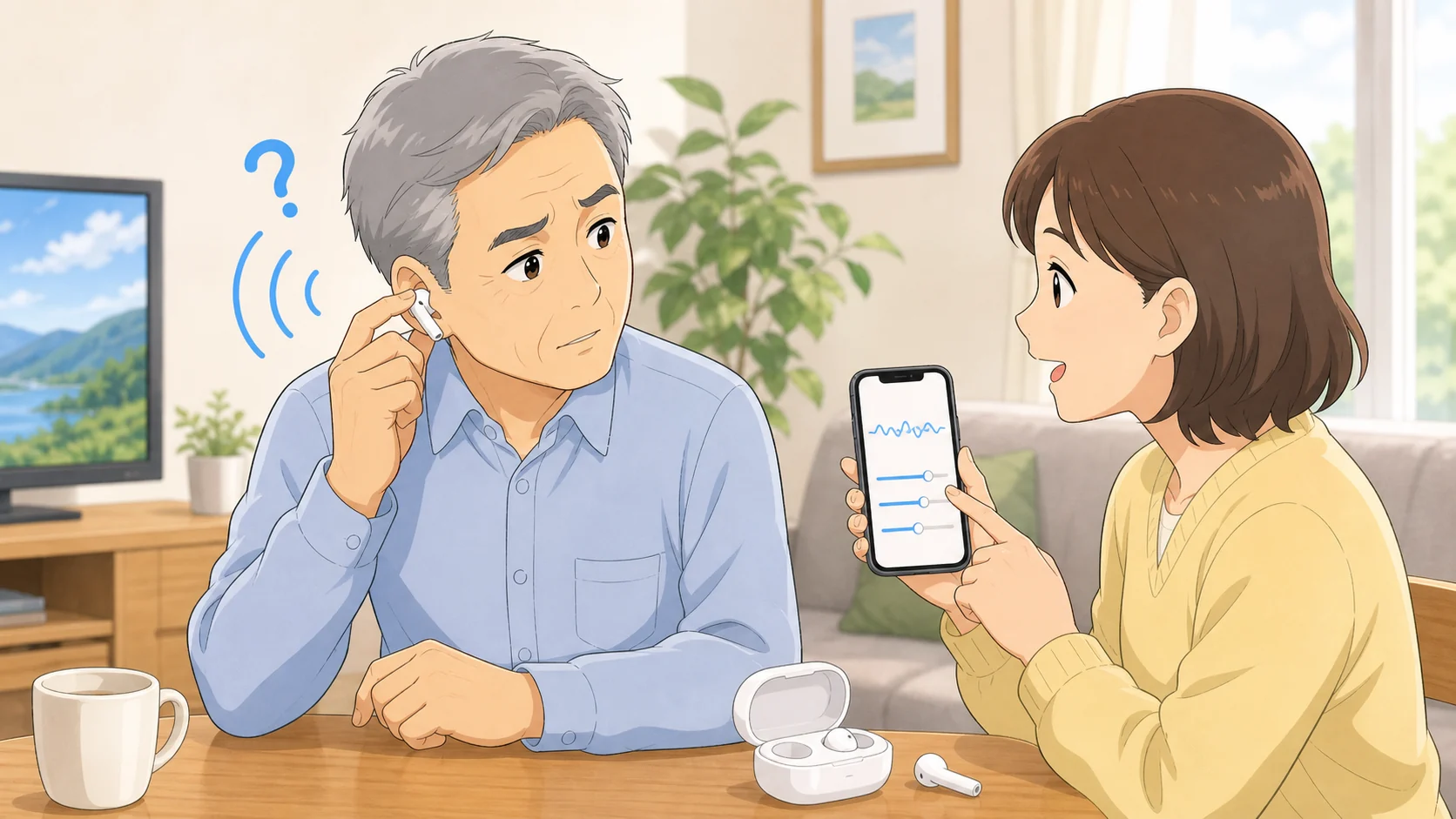 Cearvol Wave Liteの自然な聞こえ方を確認している様子