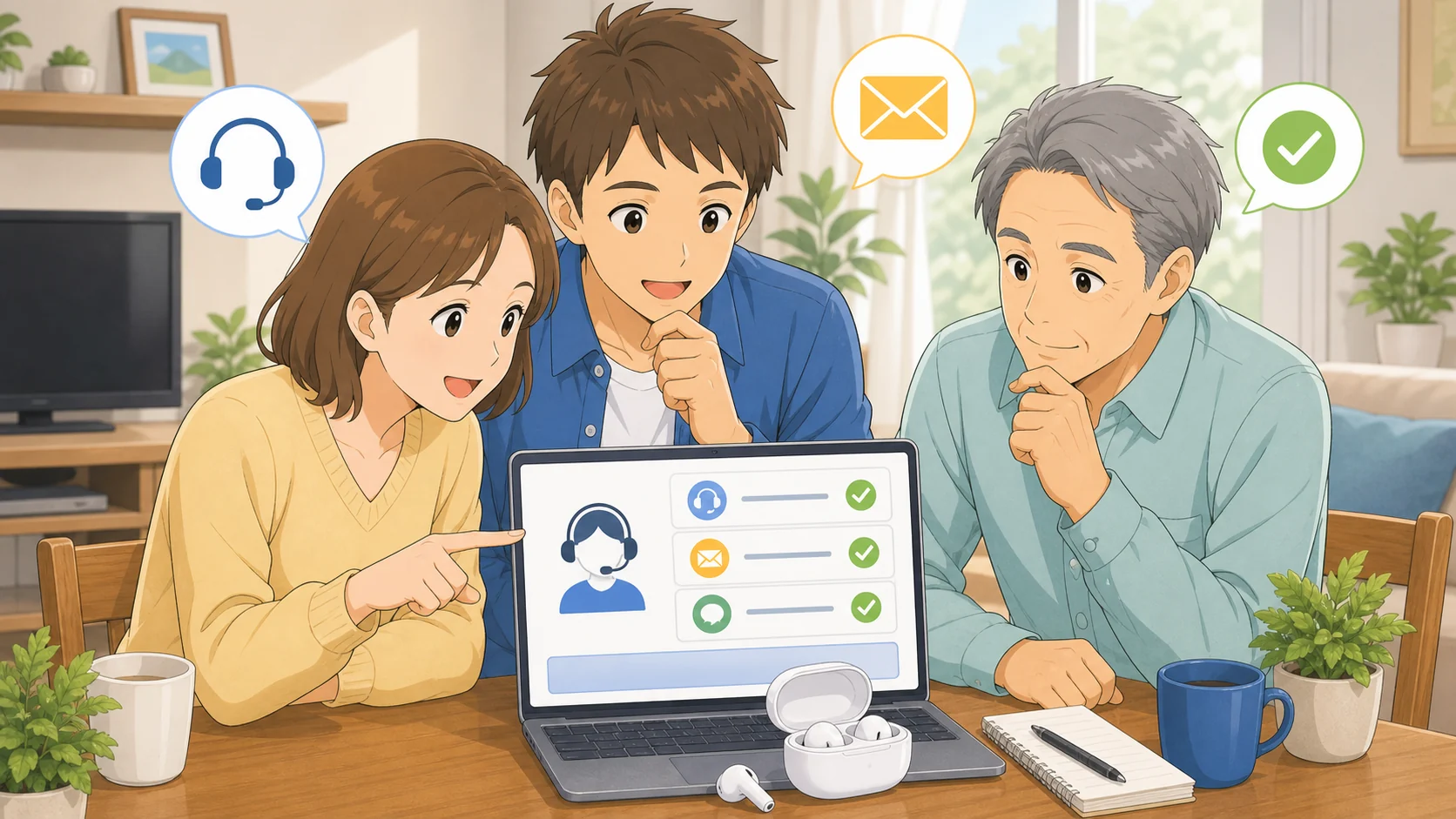 Cearvol公式サイトの日本語ページや問い合わせ先を確認している様子
