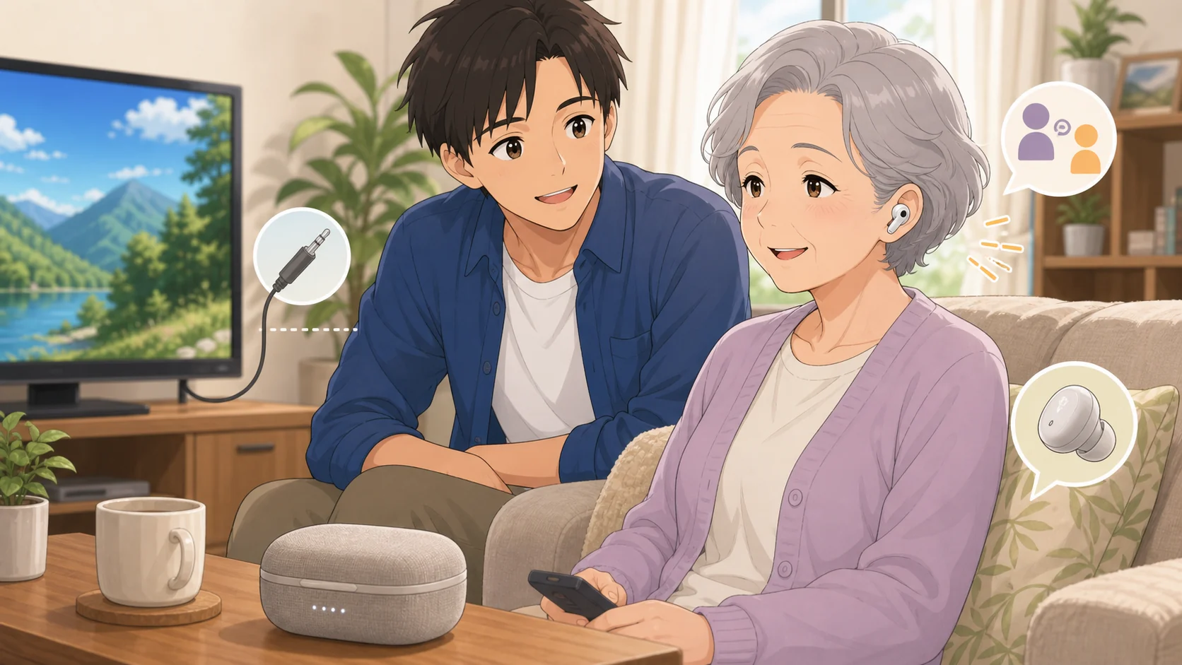 Cearvol Wave Liteがおすすめな人を家族で相談している様子