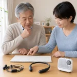 集音器のおすすめランキングを家族で比較する様子