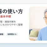 集音器の使い方と音量調整